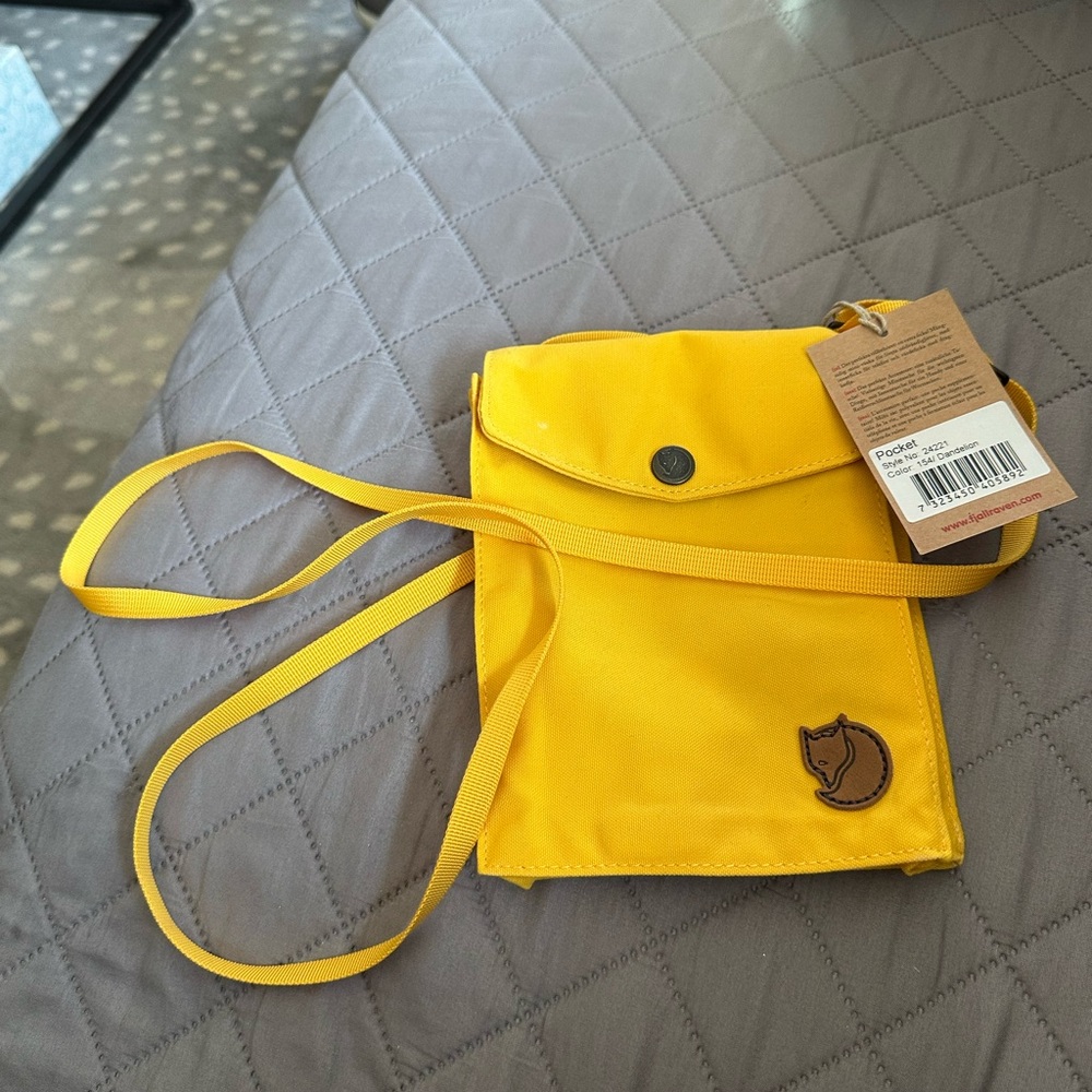 Fjallraven Bright Yellow Crossbody Pocket